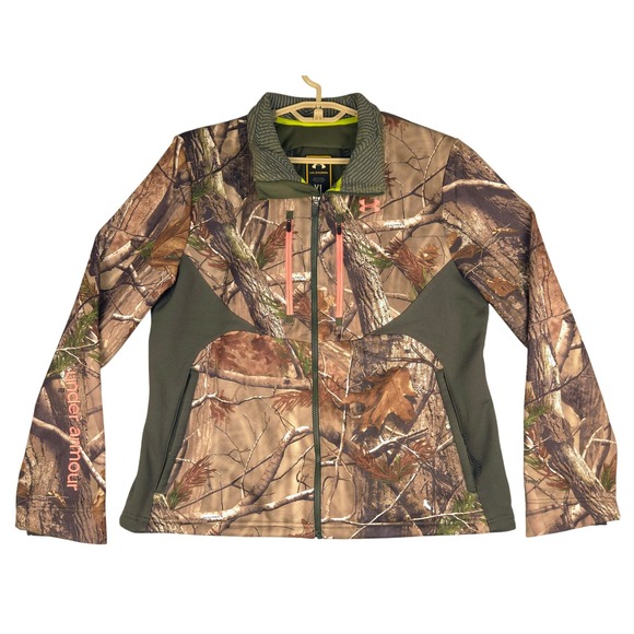 Under Armour Womens XL Storm ColdGear Scent Control Speed Freek Jacket Realtree - Picture 1 of 8